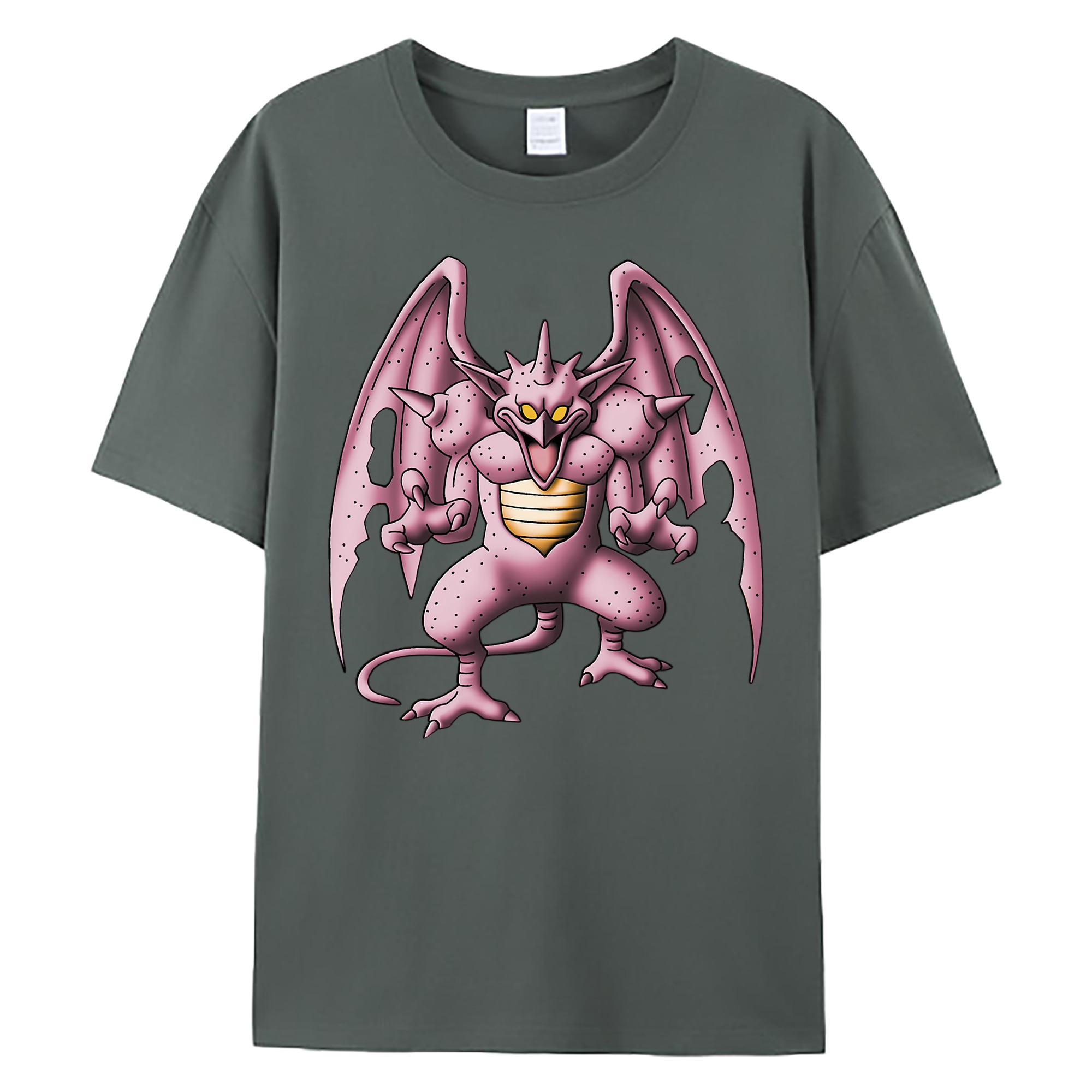 （画像用） ドラゴンクエスト Doragon Kuesuto Dragon Quest 綿100％ メンズ半袖Tシャツ｜肌触りやわらか＆通気性